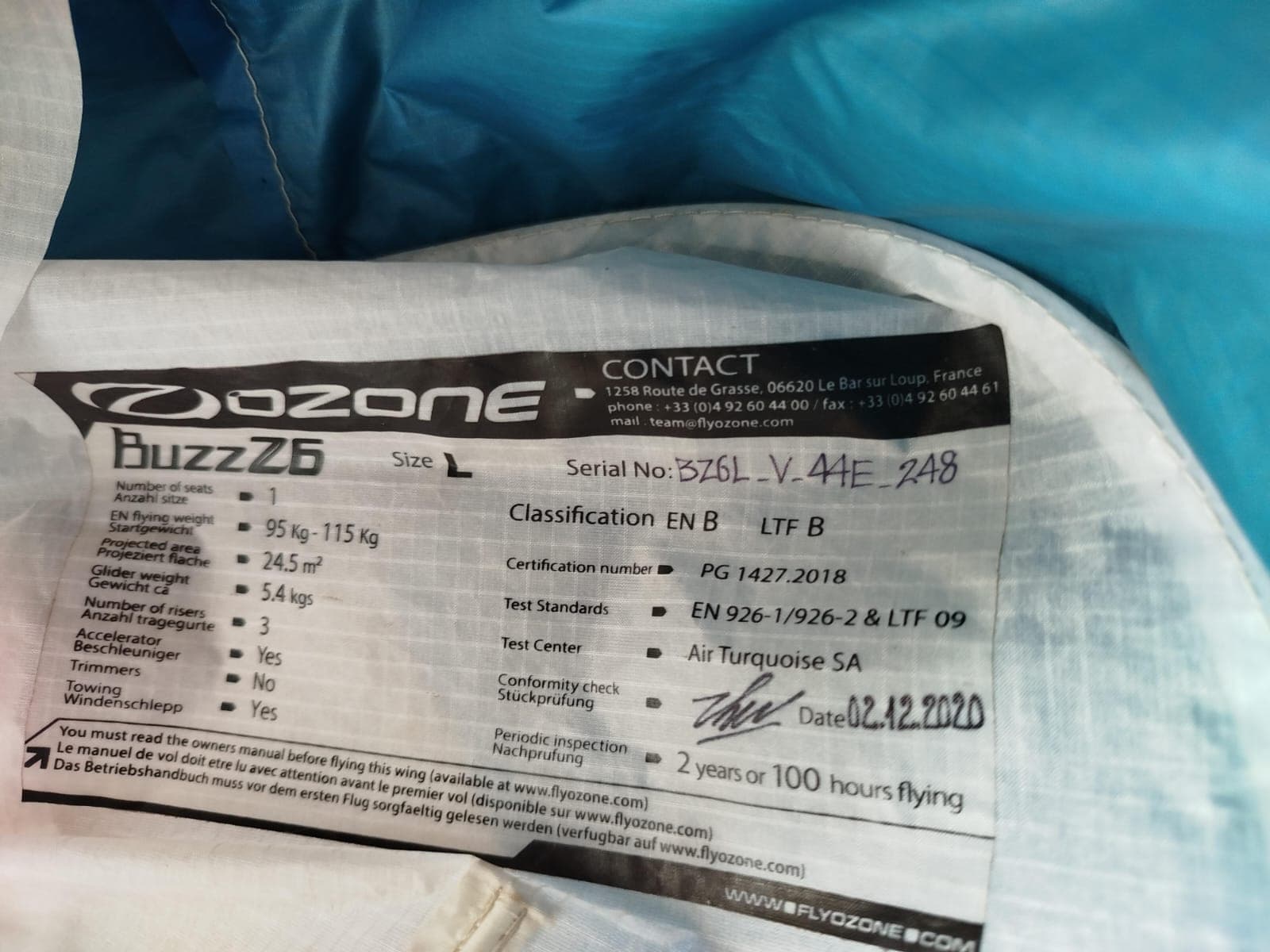 Ozone Buzz Z6 2020 95-115